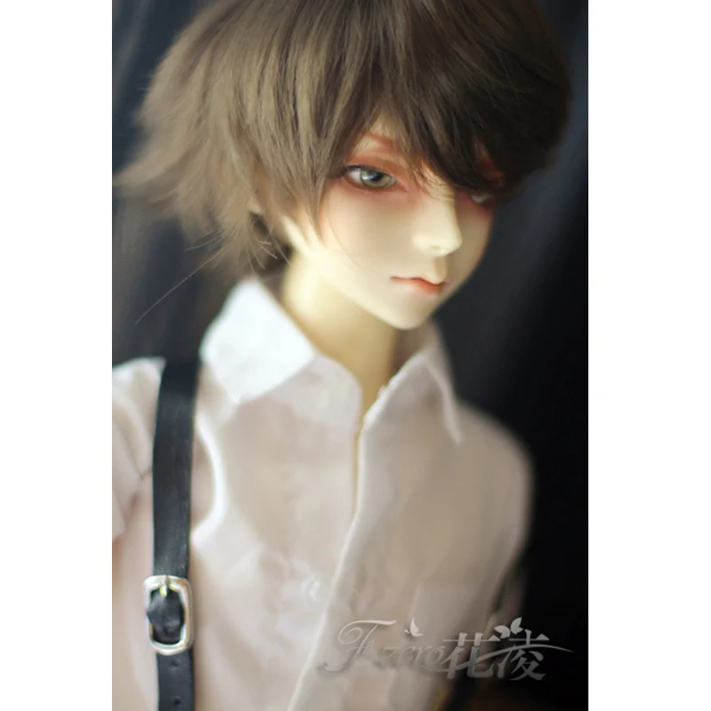 Allaosify bjd волосы новые 16-17 см 17-19 см 22-25 см четыре цвета Hansome BJD парик для 1/3 1/4 1/6 как LUTS парик куклы - Цвет: 1