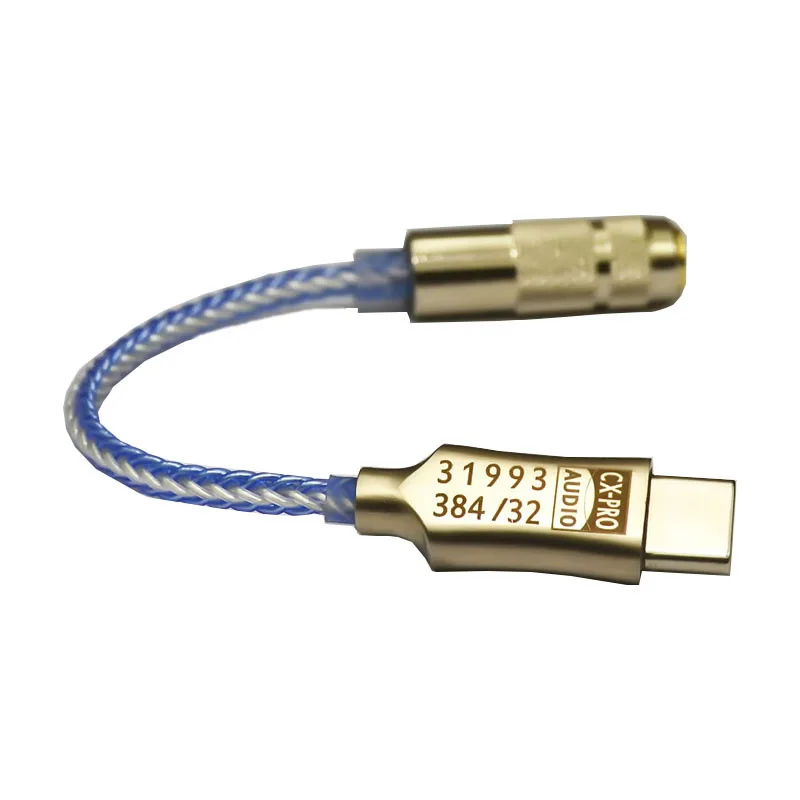 Новинка CX31993 USB Type C DAC наушники Amp синего цвета с выходом 3 5 мм SNR128dB PCM 32b/384kHz для Android