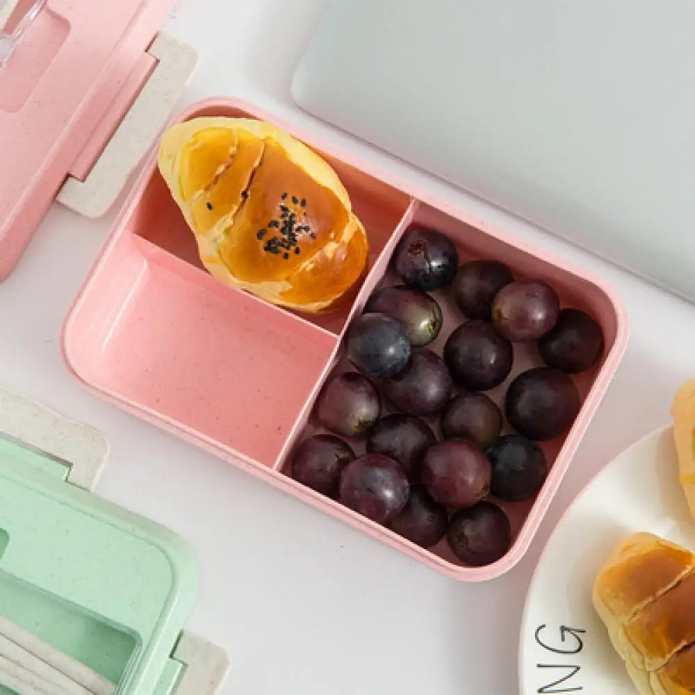 

Stainless Steel Cutlery Lunch Box Children Office Worker 2-Layer Microwave Heated Lunch Container Food Preservation Storage Box