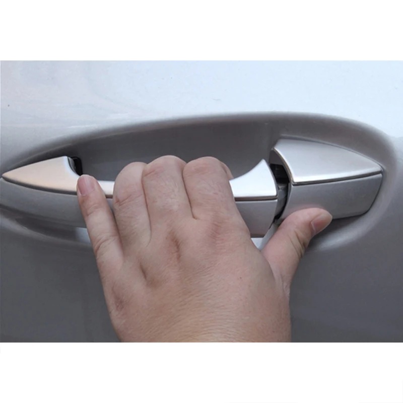 8x хромированная накладка на дверную ручку из нержавеющей стали для Mercedes Benz A B CLA GLA