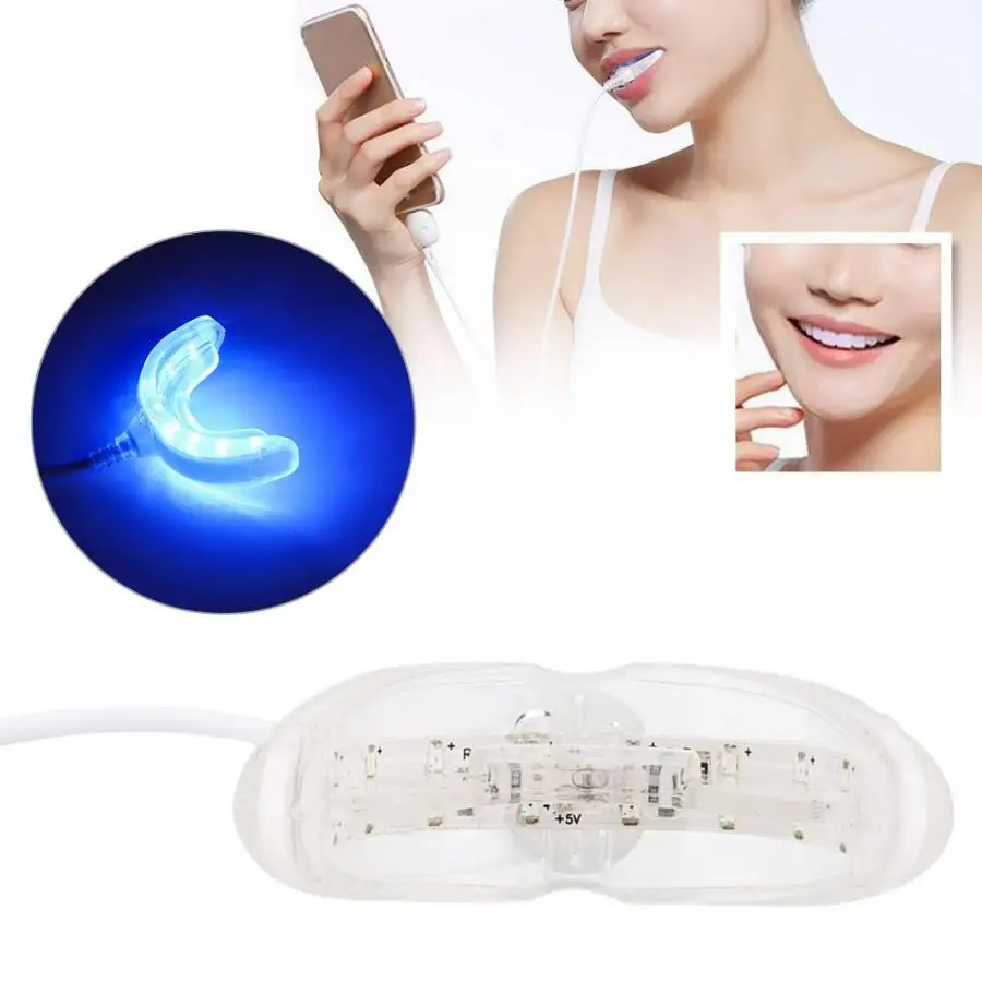 Портативный умный USB интерфейс холодный синий свет светодиодный устройство для