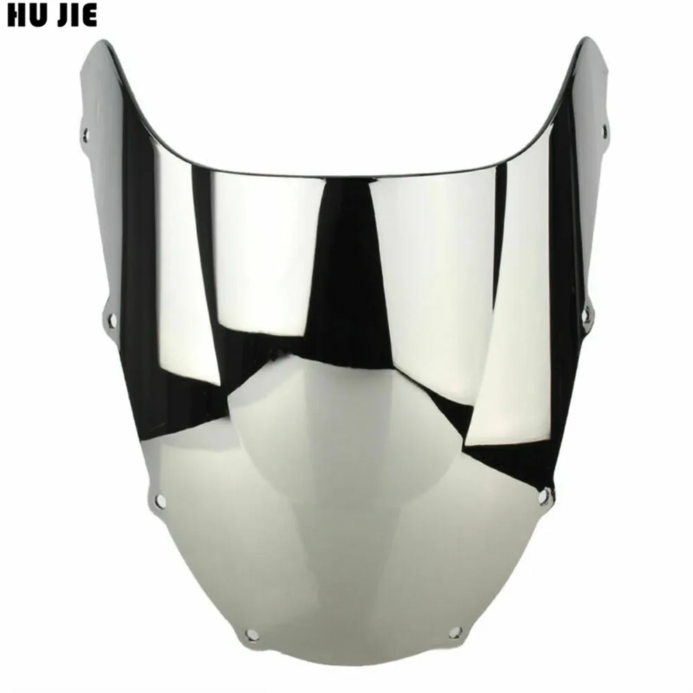 

Motorcycle Double Bubble Windshield WindScreen Screen For Kawasaki 1998 1999 Ninja ZX-9R ZX9R ZX 9R ZX900C 900 C Black Iridium