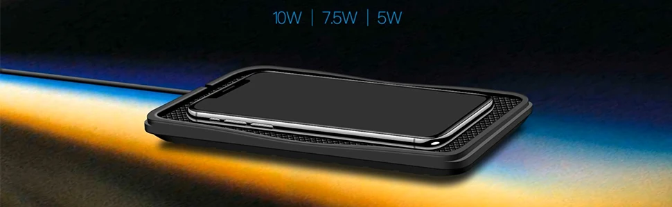 Автомобильное беспроводное зарядное устройство Qi 10W быстрое зарядное устройство ультра-тонкое Беспроводное зарядное устройство для автомобиля pad Беспроводное зарядное устройство для мобильного телефона