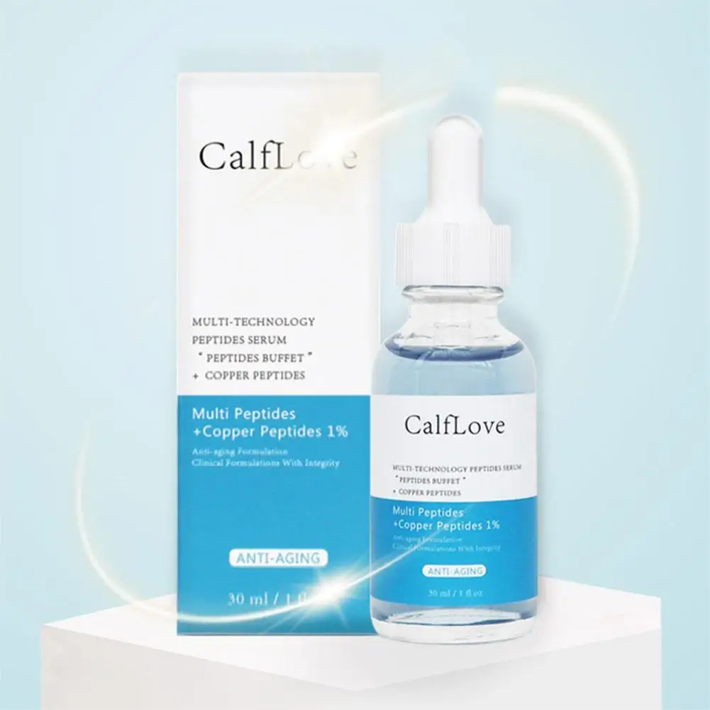 

Multi Peptide Blue Copper Serum Peptide Skin Care Essence Reduces Care Fine Acne Anti-Aging Skin Moisurizing Lines Treatmen Q2X7