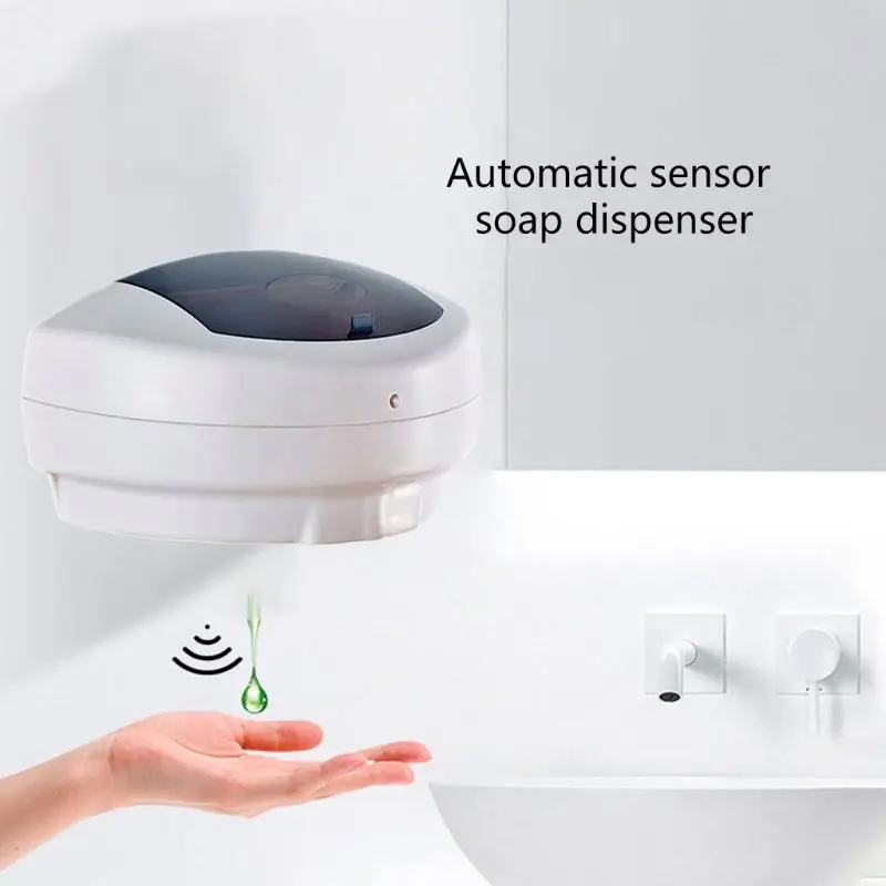 

500ml Wall Mounted Smart Automatic Touchless Infrared Soap Dispenser Lotion Shampoo Container Box Holder Bottle