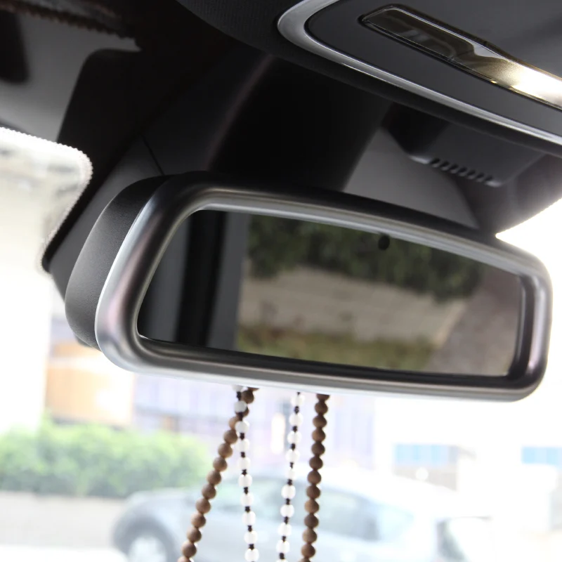 Автомобильный Стайлинг хромированная внутренняя отделка зеркала заднего