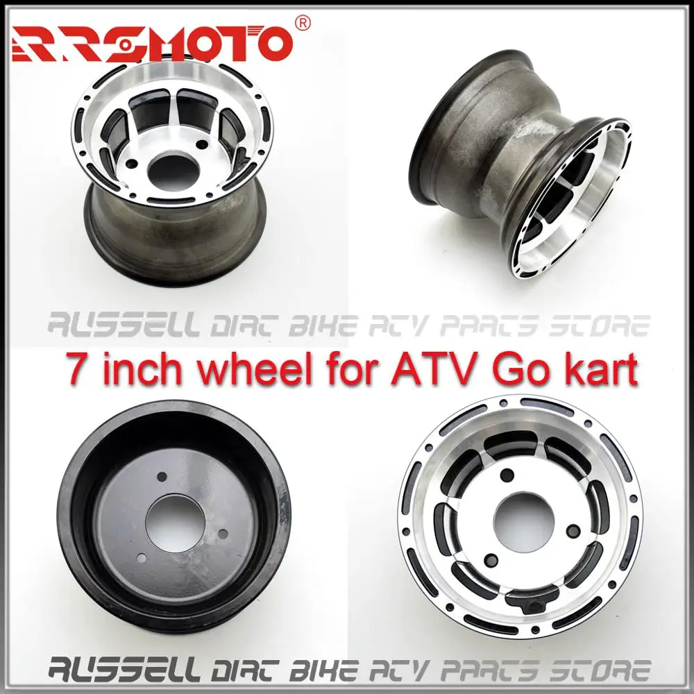 ATV " Алюминиевый обод колеса(3 отверстия) для шин 16x8-7 Quad колеса Go kart