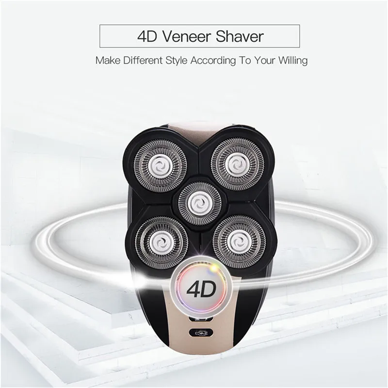 

6 In Electric Shaver Five Floating Heads Hair Clipper Nose Ear Hair Beard Beard Cut Machine Shaving Trimmer Men Face Washing