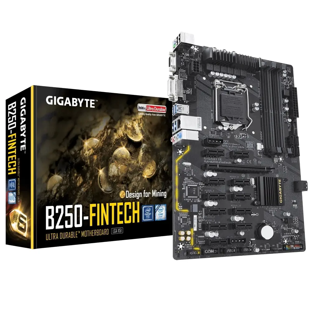Материнская плата Gigabyte GA-B250-FinTech | Компьютеры и офис