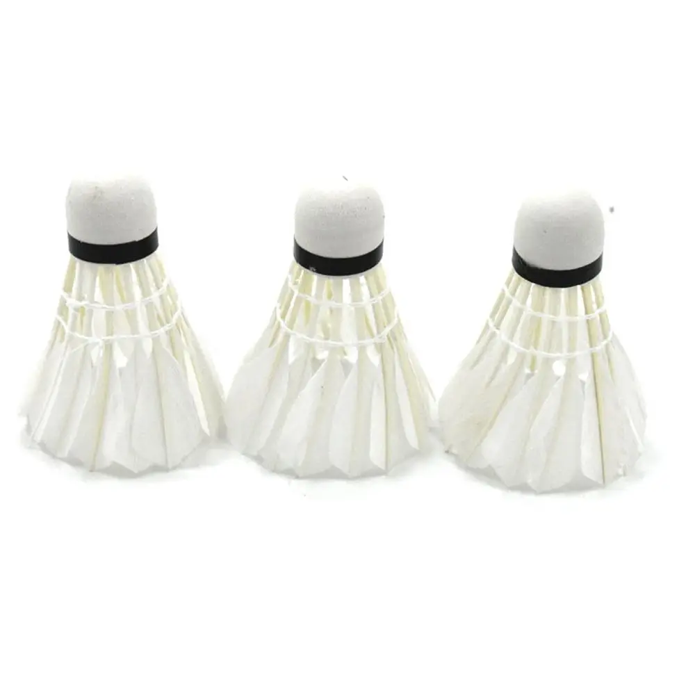 

12Pcs/Set N06 Duck Feather Feather Shuttlecock Foam Ball Head White Badminton for Outdoor Primary Training Amateur Activities