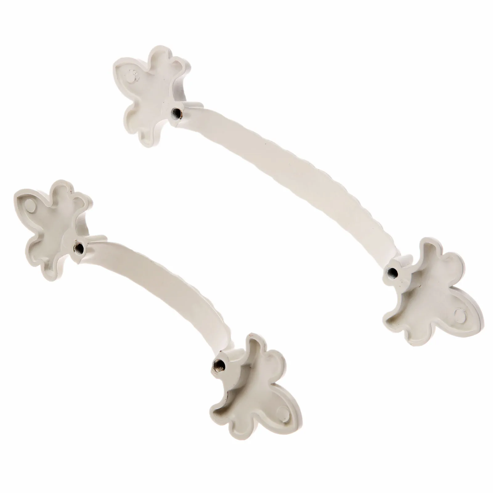 Kitchen Furniture Cabinet Drawer Door Pull Handles Cupboard Bedroom Knob Flower Gold White 64mm/96mm Zinc Alloy Vintage | Обустройство