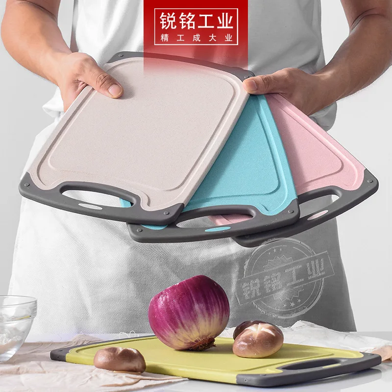 

Wheat straw chopping board household kitchen chopping board fruit food supplement food board wheat straw chopping board