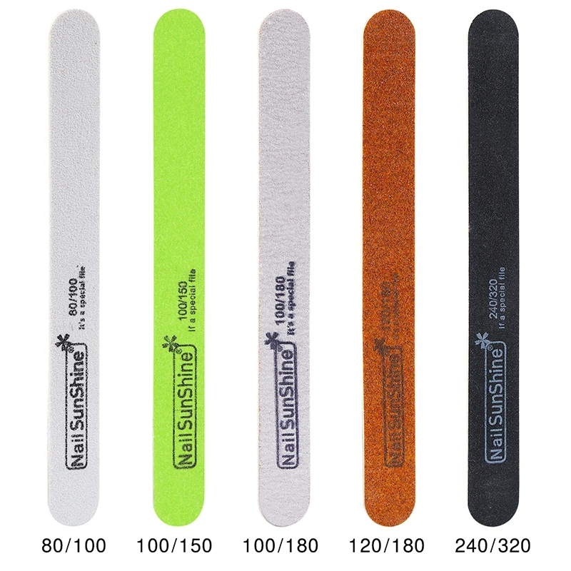 Ультратонкая деревянная фишка пилка для ногтей двусторонняя пилочка Полировка 5