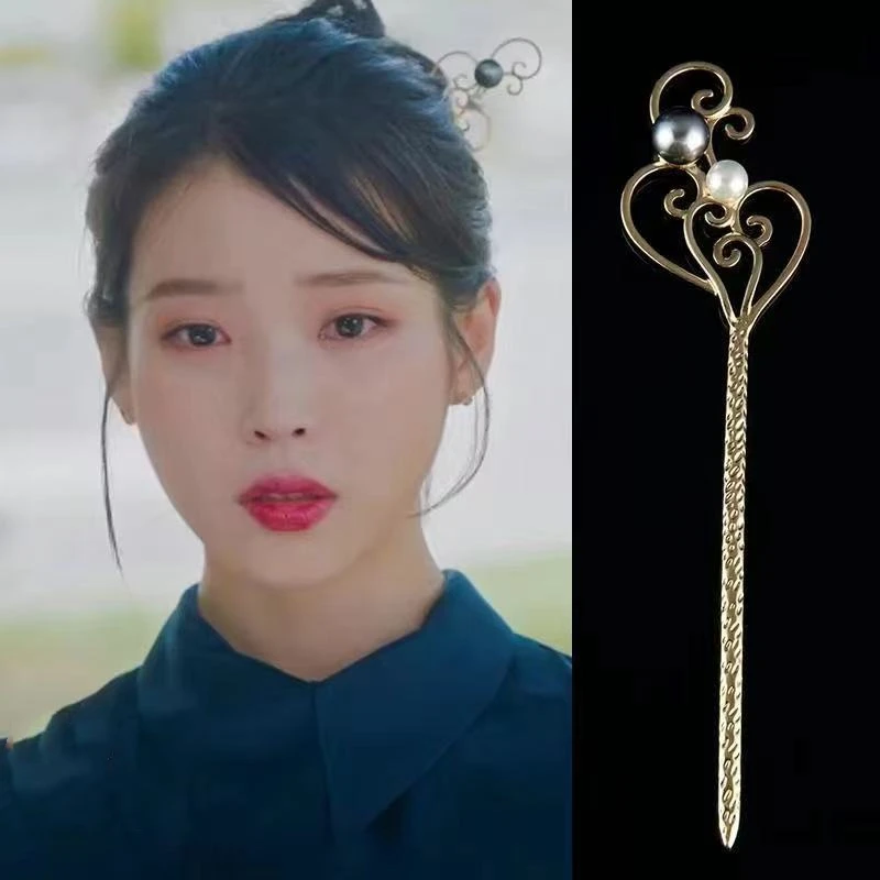 Полые старинные винтажные Ретро IU same Hotel De Luna шпильки для волос новые корейские