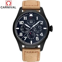 carnival brand luxury automatic watch men fashion luminous 150m waterproof diver mechanical wristwatches clock relogio masculino