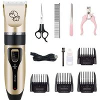 electrical pet hair trimmer professional grooming kit rechargeable pet cat dog clipper hair set machine animals cutting shaver