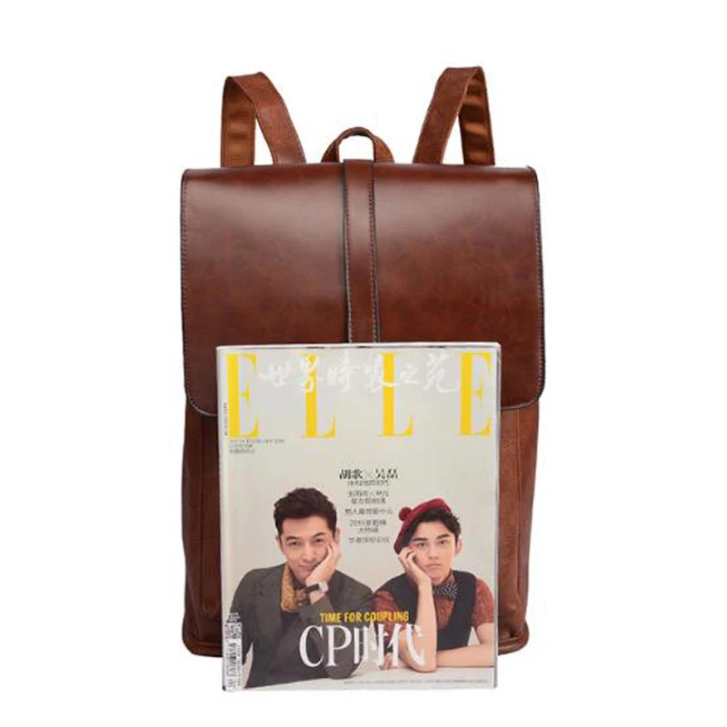 Винтажный рюкзак из искусственной кожи для мужчин и женщин роскошные деловые