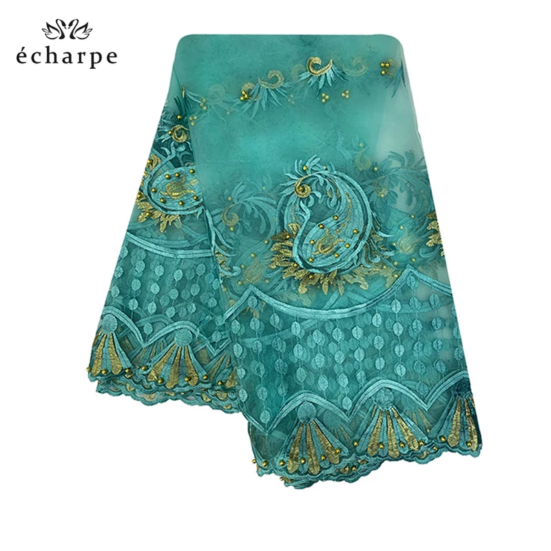 Африканская Женская шаль Хиджаб с вышивкой для женщин шарф из тюли хиджаб