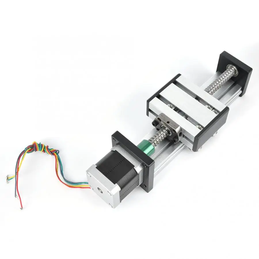 200 мм шариковый винт скользящий линейный направляющий одинарный вал ход с 57