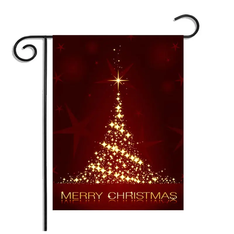 Christmas tree-2 На Рождество и Хеллоуин; Добро пожаловать на День Благодарения сад флаг на домашней странице баннер 30X45 см - Цвет: Christmas tree-2
