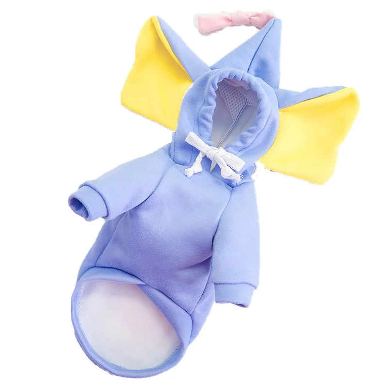 

Pet Warm Clothes Winter Cute Elephant Hoodie Dog Sweatshirt Puppy Pullover Coat For Small Dogs Plush Costume Chihuahua Yorkshire