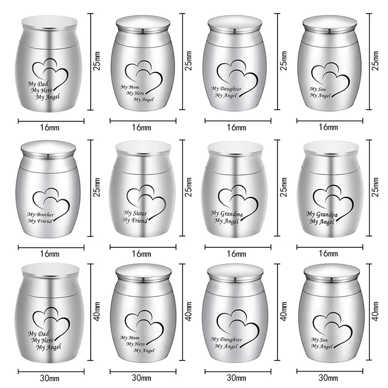 Гравировки мини урны кремации для домашних животных/человеческого пепла похорон