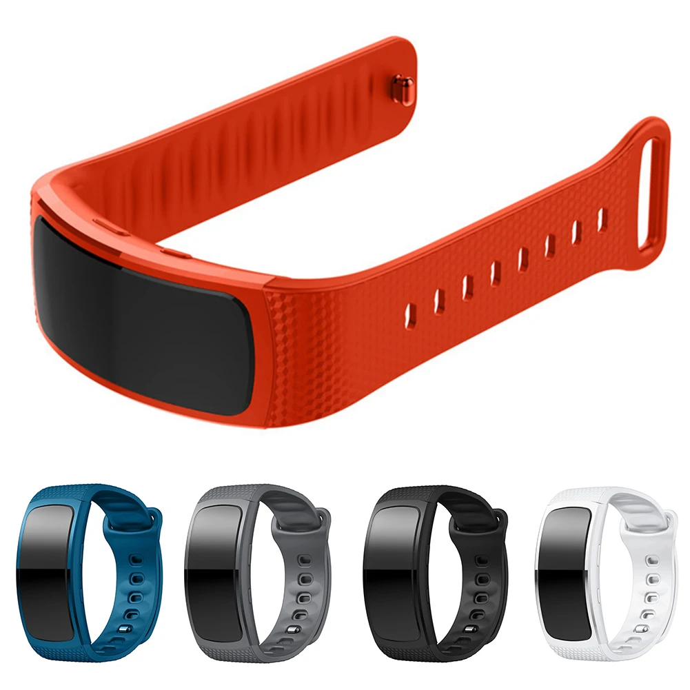 

Sport Unisex Watch Strap Easy Use Quick Release Classic Adjustable Replacement Wristband Silicone Solid For Galaxy Gear Fit2