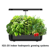 hydroponics growing system 12 pods indoor herb garden with led grow light smart garden planter for home kitchen automatic timer