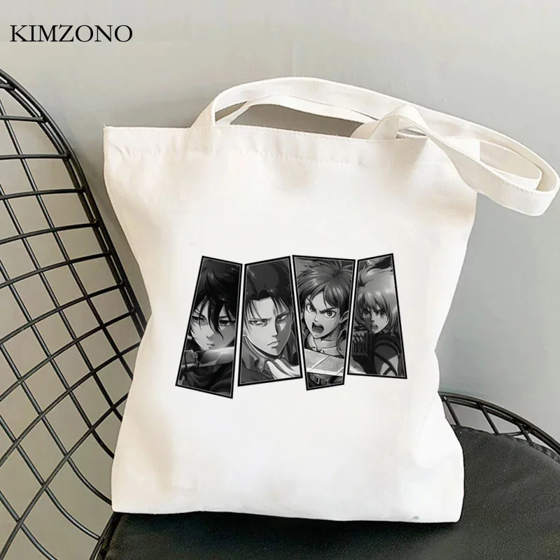 

Attack on Titan shopping bag bolso recycle bag shopper eco bag bolsas reutilizables tote ecobag grab