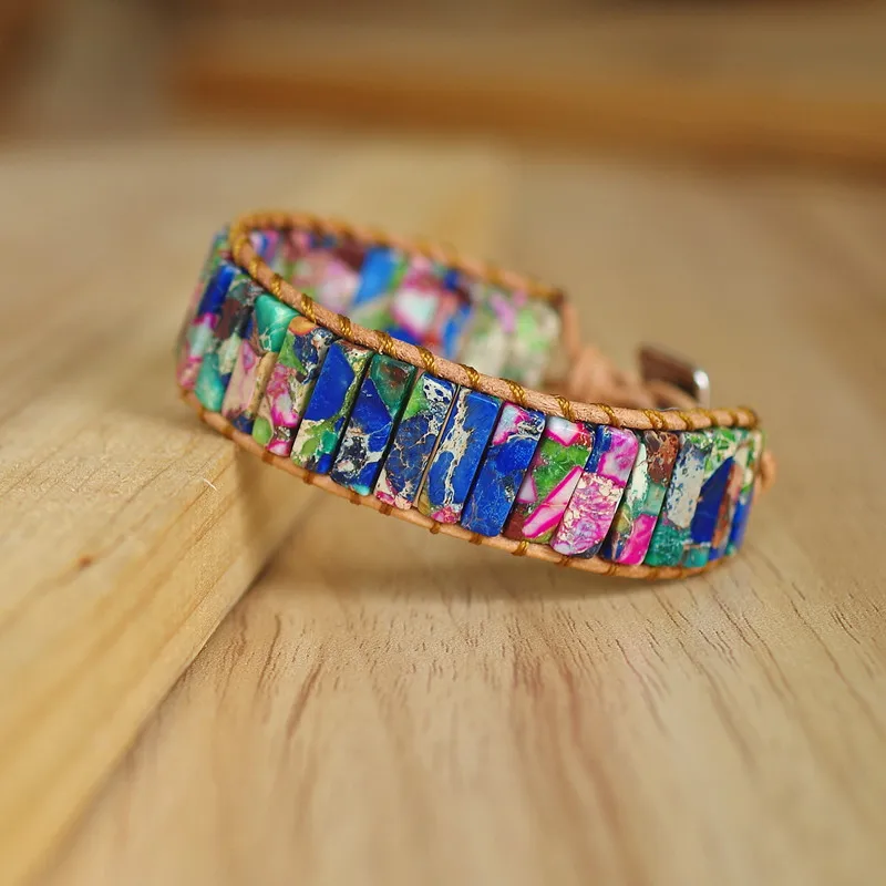 Женские и мужские ювелирные изделия ручной работы красочные бусины из