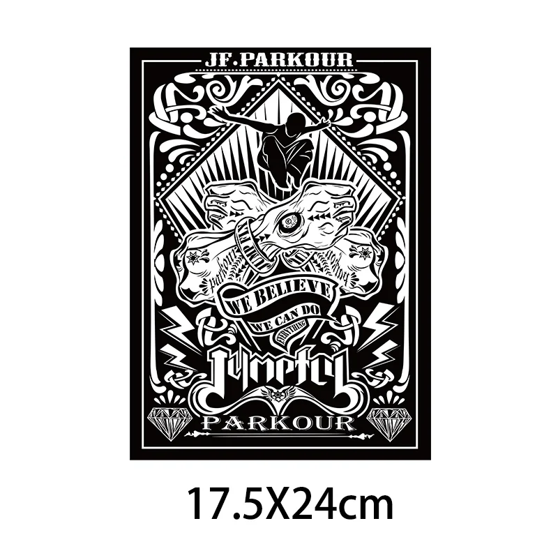 Готический патч для женщин термопереводные наклейки одежды термопереводной