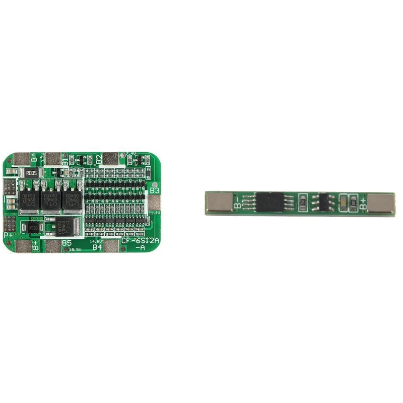 

2PCS 6S 15A PCB BMS Protection Board With 1S 3.7V 3A 18650 Lithium Li-Ion BMS Battery Charger Protection Board
