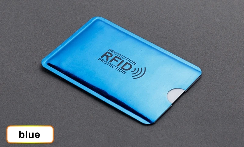 5 шт., Новые многоцветные лазерный алюминиевый Анти Rfid Бумажник Блокировка считыватель Блокировка банк держатель для карт ID банковская карта чехол Для мужчин защиты H119