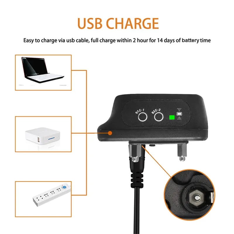 Ошейник для дрессировки собак водонепроницаемый электрический ошейник с