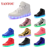 size 35 46 usb charger luminous sneakers led casual sneakers led slippers luminous sneakers lightweight and breathable shoes