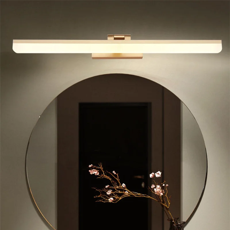 Современный минималистичный светодиодный налобный фонарь для ванной комнаты