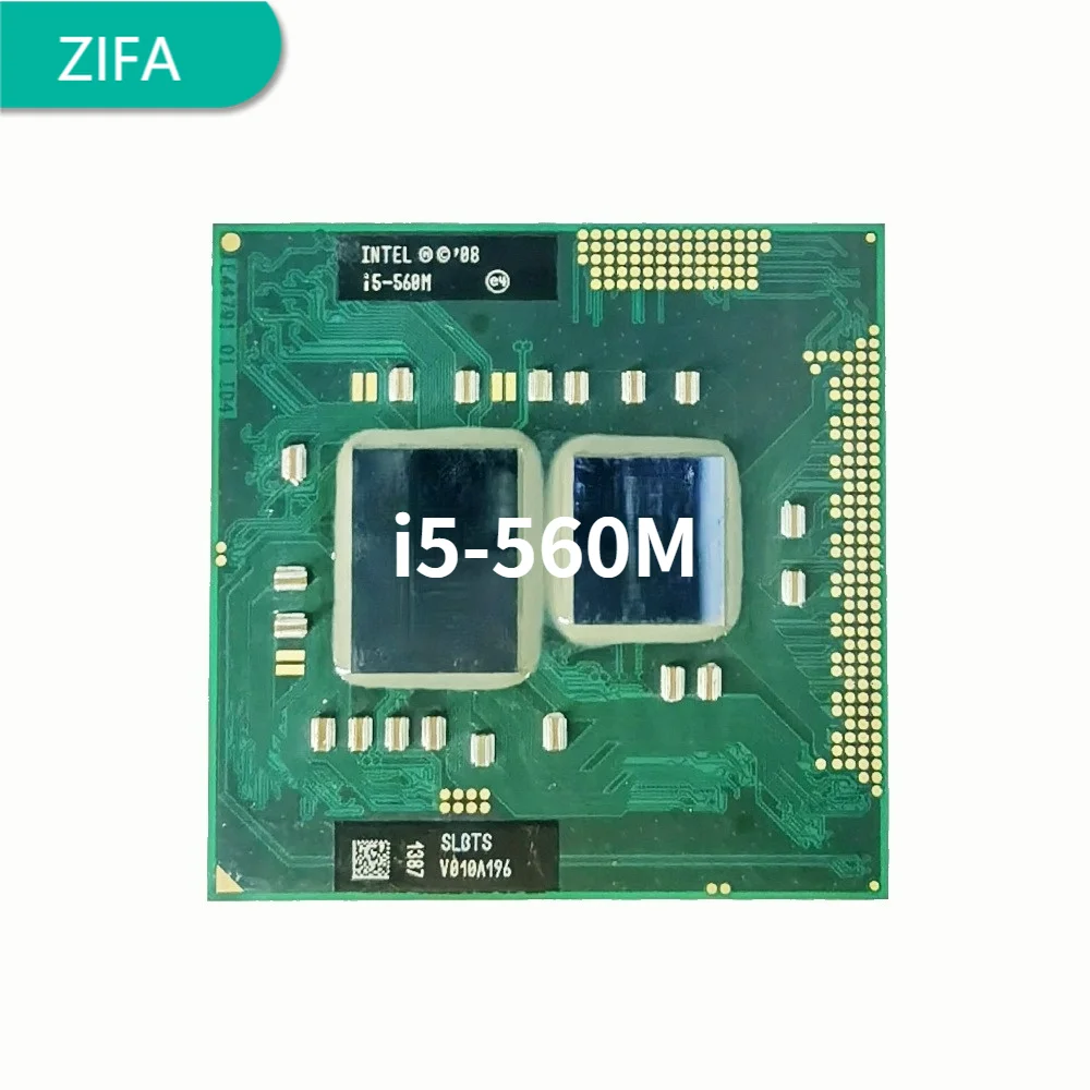 

Intel Core i5-560M i5 560M SLBTS 2.6 GHz Dual-Core Quad-Thread CPU Processor 3W 35W Socket G1 / rPGA988A