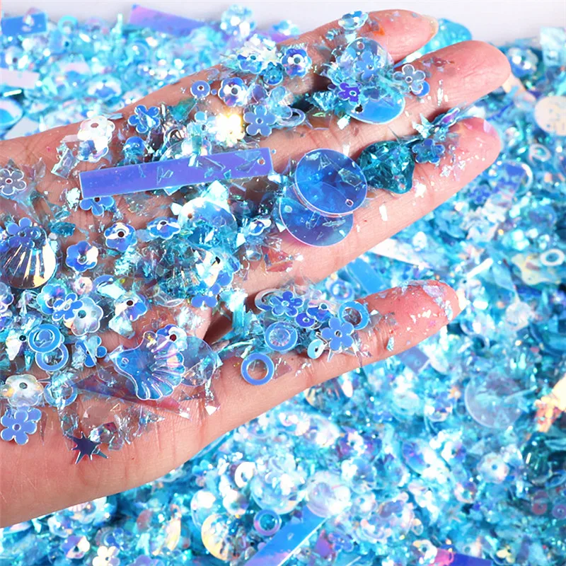 Смешанные формы Блестящий акриловый лак ледяная майларовая оболочка фольга