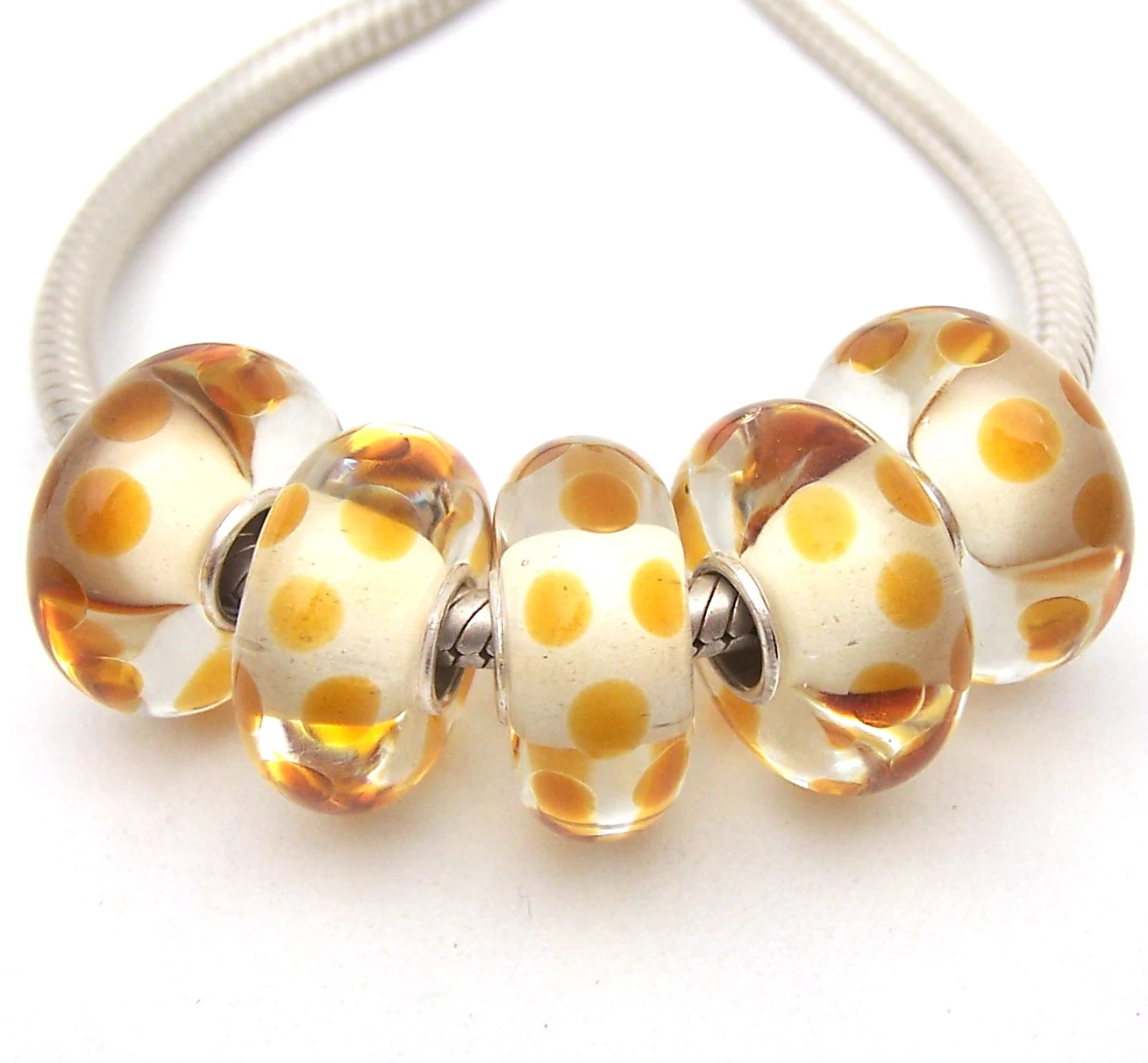 

JGWG2905 5X 100% Authenticity S925 Sterling Silver Beads Murano Glass beads Fit European Charms Bracelet diy jewelry Lampwork