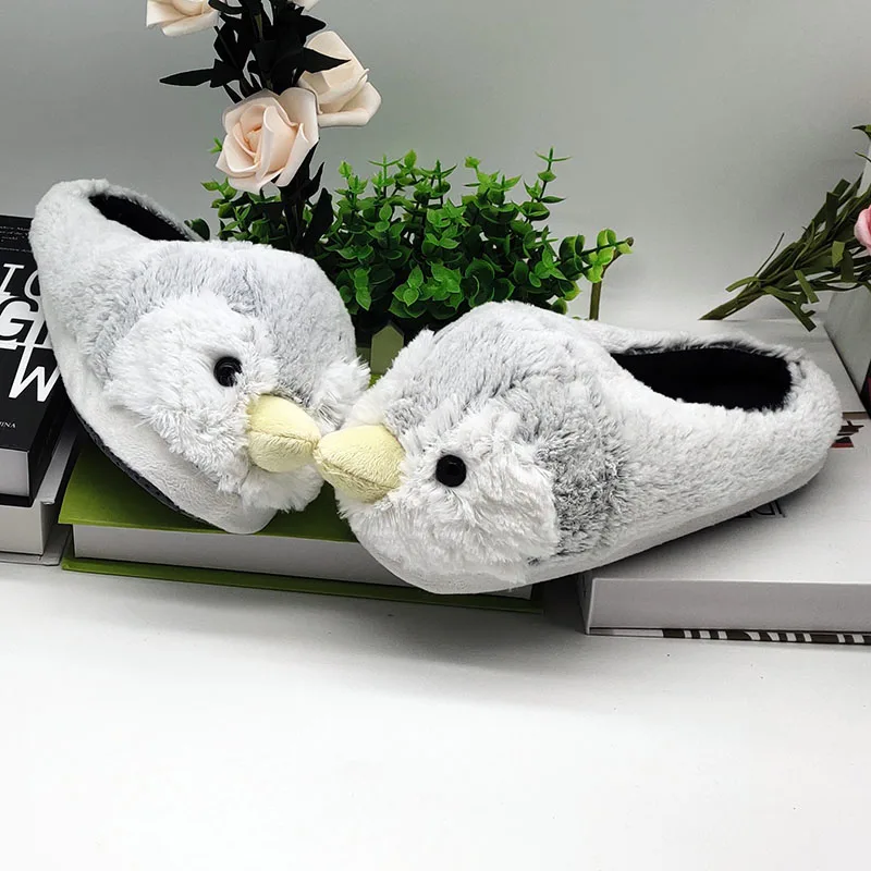 Penguin Specia Offer Custom Warm Winter Lovers Home Slippers Thick Soft Bottom Shoes Floor Fur Timber Land Snow | Обувь