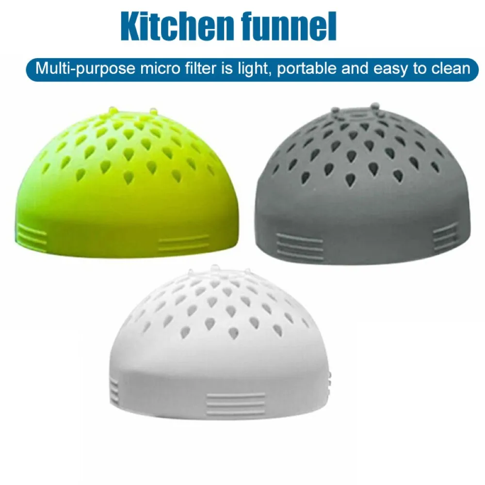

Silicone Funnel Lid Quick Draining Multifunctional Mini Can Colander Strainer For Berries Fruit Kitchen Gadgets Accessories