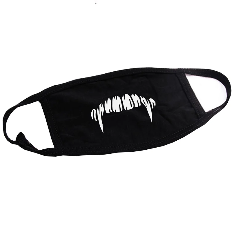 1 шт. мультяшная маска унисекс с забавными зубами и буквами хлопковая полумаска