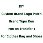 Нашивки с тигром для одежды, брендовые виниловые нашивки сделай сам с аппликацией для футболок и курток, термонаклейки с надписью сделай сам