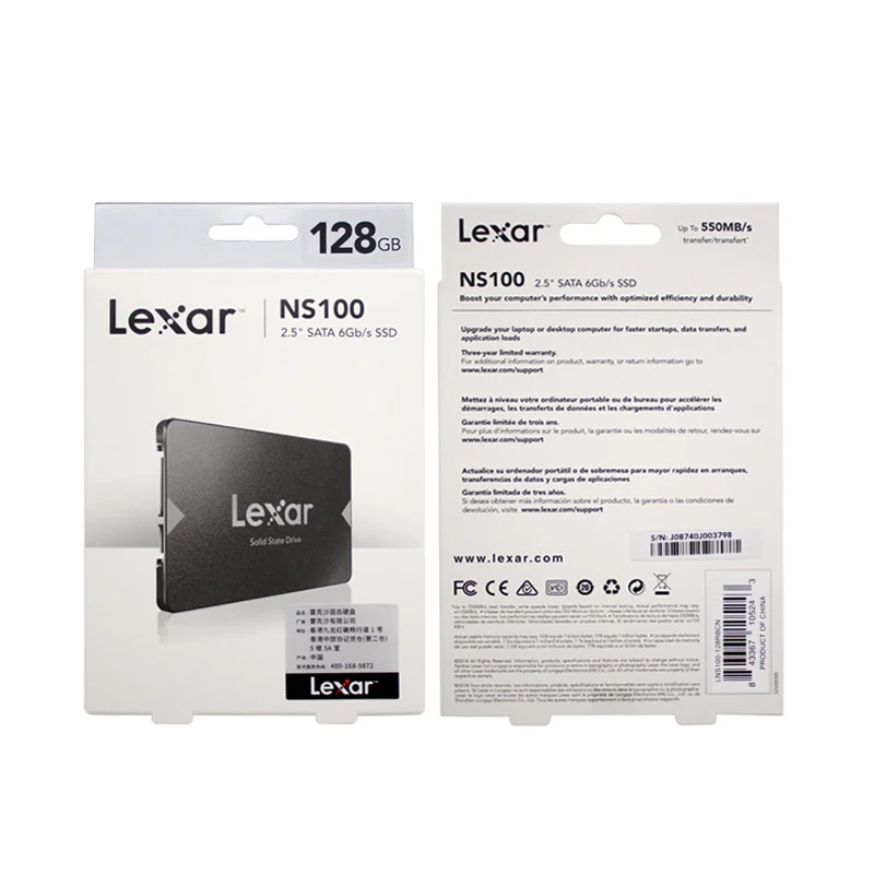 Внутренний твердотельный диск Lexar SSD 128 ГБ HDD 256 512 ТБ NS100 SATA III 2 5 дюйма для ноутбука |