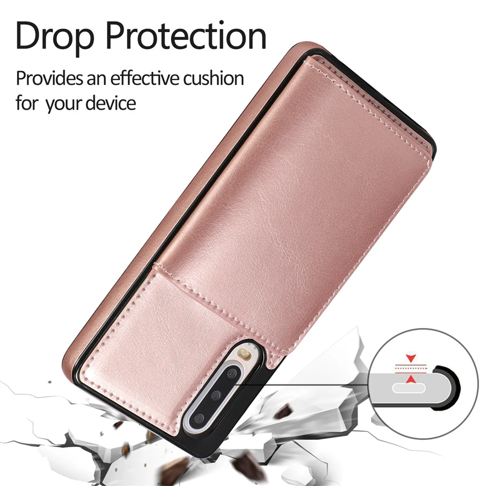 slim leather p30 phone bag case for huawei p20 mate 30 20 lite pro luxury wallet card slot magnetic stand shockproof cover coque free global shipping