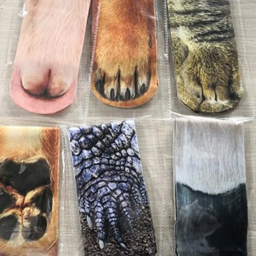 

Funny 3D Printet Socks Cotton Animal Foot Pattern Men Women Floor Socks Winter Autumn Ankel Length Christmas Meias Sokken