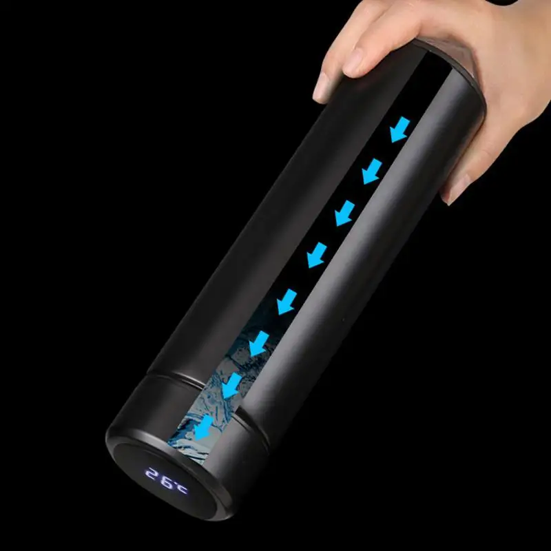 Интеллектуальный термос из нержавеющей стали с дисплеем температуры умная