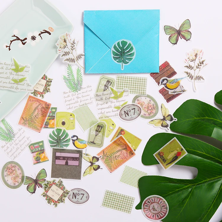 40 наклеек в виде бабочек винтажном стиле альбом сделай сам для скрапбукинга