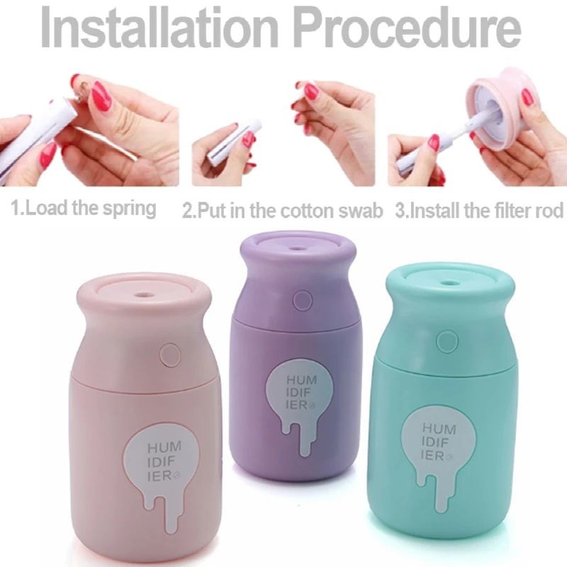 

2019 drop bottle 180ml aromatherapy machine USB humidifier aromatherapy portable universal atomizer