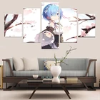 5 шт., Картина на холсте Re Life in a другой мир от zero Rem